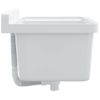 Fregadero Lavabo De Pared Resina Blanco 50x35x24 Cm