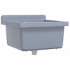 Fregadero Lavabo De Pared Resina Gris 40x40x24 Cm