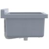 Fregadero Lavabo De Pared Resina Gris 40x40x24 Cm