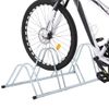 Soporte Para 4 Bicicletas Suelo Independiente Acero Galvanizado