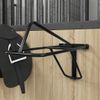 Soporte De Silla Montura De Pared Plegable Hierro Negro