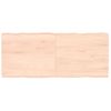 Tablero De Mesa Madera Maciza Borde Natural 140x60x(2-6) Cm