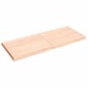 Tablero De Mesa Madera Maciza Borde Natural 140x60x(2-6) Cm