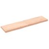 Tablero De Mesa Madera Maciza Borde Natural 160x40x(2-6) Cm