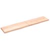 Tablero De Mesa Madera Maciza Borde Natural 200x40x(2-6) Cm