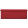 Banco Con Almacenaje Plegable Rojo Vino Tinto Pvc