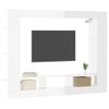 Mueble De Tv Madera De Ingeniería Blanco Brillo 152x22x113 Cm