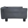 Cama Para Perros De Terciopelo Gris Oscuro 95x55x30 Cm