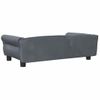 Cama Para Perros De Terciopelo Gris Oscuro 95x55x30 Cm