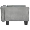 Cama Para Perros De Terciopelo Gris Claro 70x45x30 Cm