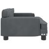 Cama Para Perros De Terciopelo Gris Oscuro 70x45x30 Cm