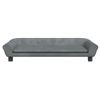 Cama Para Perros De Terciopelo Gris Oscuro 100x50x21 Cm