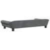 Cama Para Perros De Terciopelo Gris Oscuro 100x50x21 Cm