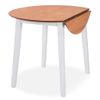 Juego De Comedor De Mdf Y Madera De Caucho 5 Piezas Blanco