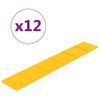 Paneles De Pared 12 Uds Terciopelo Amarillo 90x15 Cm 1,62 M²