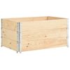 Caja De Palés 3 Unidades Madera Maciza De Pino 80x120 Cm