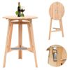 Mesa De Bar Plegable De Madera De Abeto 78 Cm