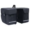 Bolsa Doble Para Bicicleta Alforja Impermeable 35 L Negra