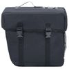 Bolsa Doble Para Bicicleta Alforja Impermeable 35 L Negra