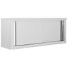 Armario Pared De Cocina Puertas Correderas Acero 120x40x50 Cm