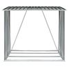 Casetilla Leña Acero Galvanizado Gris Antracita 163x83x154 Cm