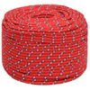 Cuerda De Barco Polipropileno Rojo 8 Mm 25 M