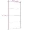 Puerta Corredera Aluminio Y Esg Vidrio Negra 102,5x205 Cm