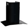 Campana Extractora Pared 60 Cm Acero Inoxidable 756 M³/h Negro