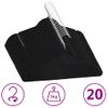 Juego De Perchas Ropa 20 Uds Antideslizantes Terciopelo Negro