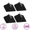 Juego De Perchas Ropa 100 Uds Antideslizantes Terciopelo Negro