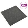 Baldosas De Suelo De Moqueta 20 Uds 5m² 50x50cm Gris Antracita