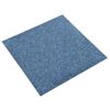 Baldosas De Suelo De Moqueta 20 Uds 5 M² 50x50 Cm Azul