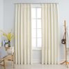 Cortinas Opacas Con Ganchos 2 Pzas Terciopelo Crema 140x175 Cm