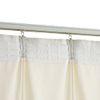 Cortinas Opacas Con Ganchos 2 Pzas Terciopelo Crema 140x175 Cm