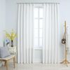 Cortinas Opacas Con Ganchos 2 Piezas Blanco Crudo 140x175 Cm