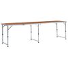 Mesa De Camping Plegable De Aluminio 240x60 Cm