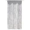 Cortina De Macramé Algodón Gris Antracita 140x240 Cm