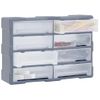 Organizador Multicajones Con 8 Cajones Grandes 52x16x37 Cm