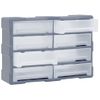 Organizador Multicajones Con 8 Cajones Grandes 52x16x37 Cm