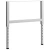 Estructura De Banco De Trabajo 2 Uds Metal 85x(69-95,5)cm Gris