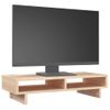 Soporte Para Monitor Madera Maciza De Pino 60x27x14 Cm