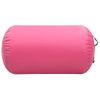 Rollo Hinchable De Gimnasia Con Bomba Pvc Rosa 100x60 Cm