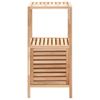 Mueble De Almacenaje Baño Madera Maciza Nogal 39,5x35,5x86 Cm