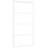 Puerta Corredera Esg Vidrio Y Aluminio Blanca 102,5x205 Cm