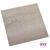 Lamas Para Suelo Autoadhesivas 55 Uds Pvc Gris Taupe 5,11 M²