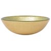 Lavabo De Vidrio Templado Dorado 42 Cm