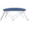 Toldo Bimini De 4 Arcos Azul Marino 243x(230-244)x137 Cm