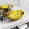 Lavabo 40x33x13,5 Cm Cerámica Dorado