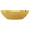 Lavabo 40x33x13,5 Cm Cerámica Dorado