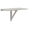 Mesa De Pared Plegable Contrachapada Gris Hormigón 100x60x56 Cm